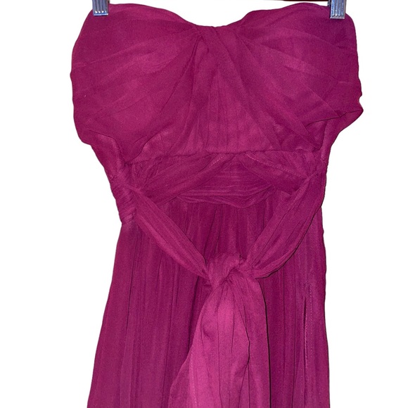 NWOT Birdy Grey Grace Convertible Dress in Chiffon Cabernet - Picture 3 of 14